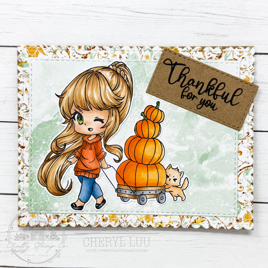 Fall In A Wagon Meadow with Cheryl