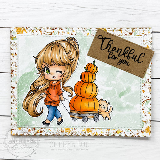 Fall In A Wagon Meadow with Cheryl