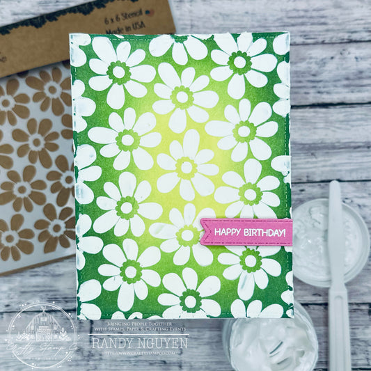 Creating a Stencil Centric Card with Randy