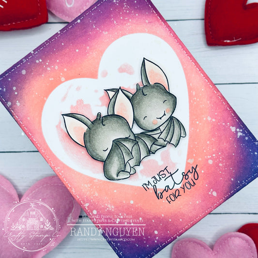 "I'm Just Batsy For You" - Valentine's Day Card with Randy