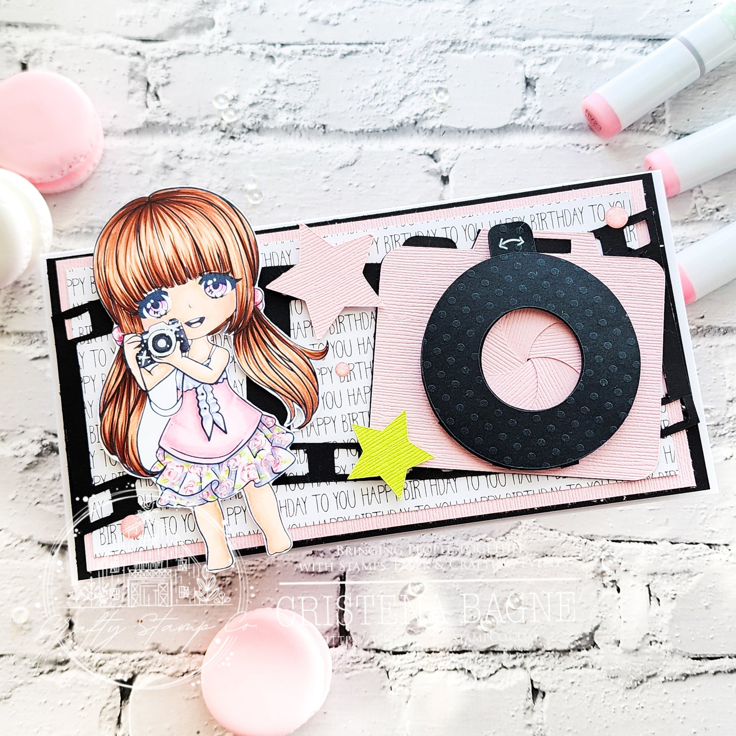 Black & White Birthday 6x6 Pattern Paper