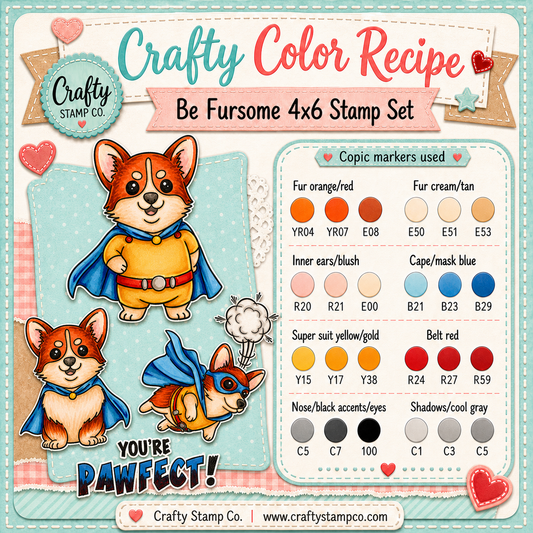 Be Fursome 4x6 Stamp Set