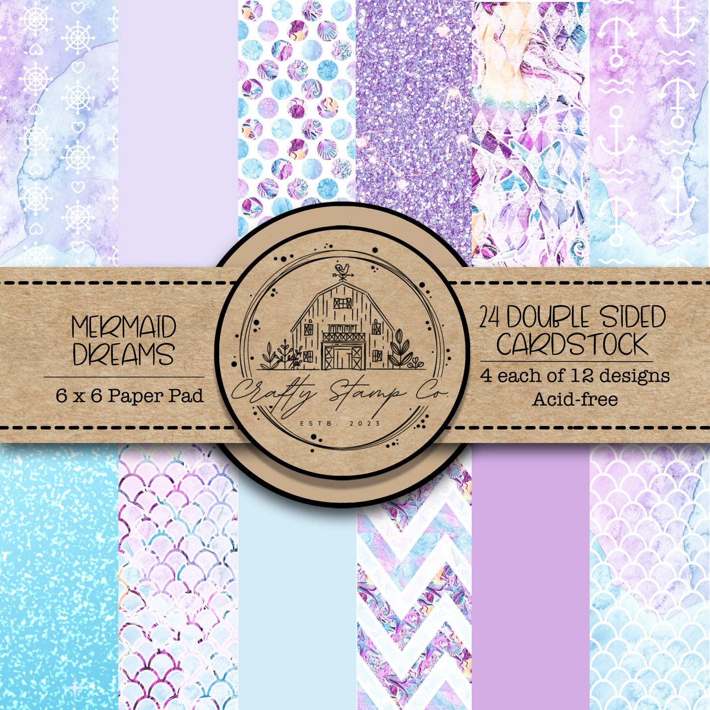 Mermaid Dreams 6x6 Pattern Paper Pack