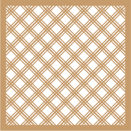 Tartan Print 6x6 Stencil