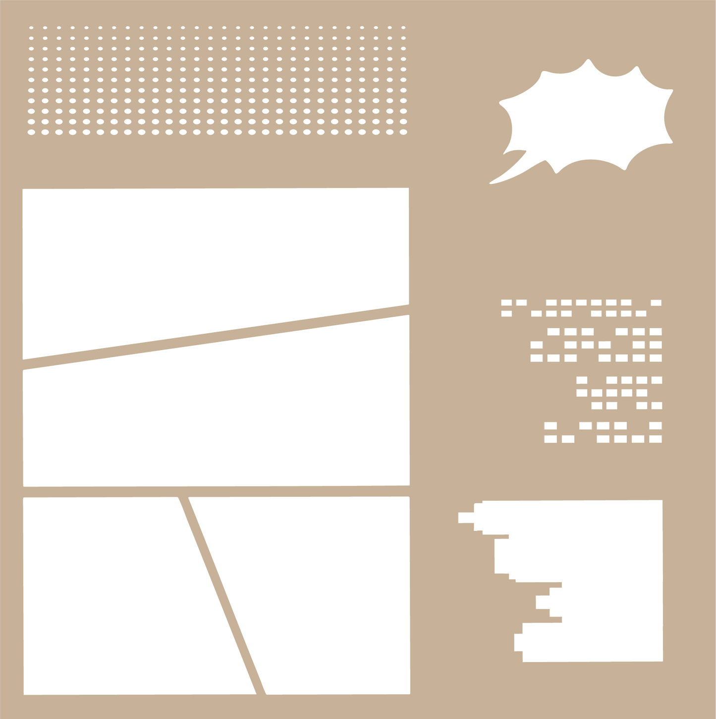Comic Page Builder 6x6 Stencil