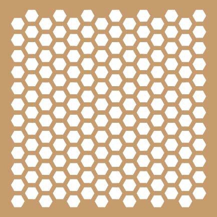 Honeycomb 6x6 Stencil