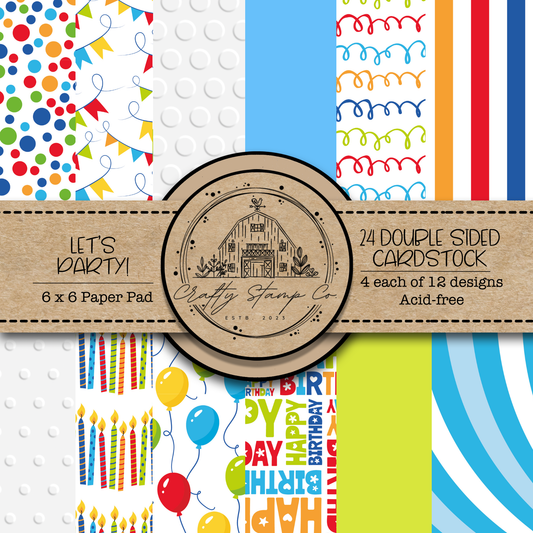 Let's Party 6x6 Pattern Paper Pack