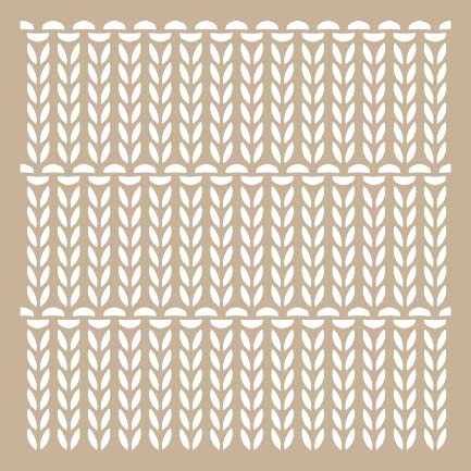 Lots of Knits 6x6 Stencil