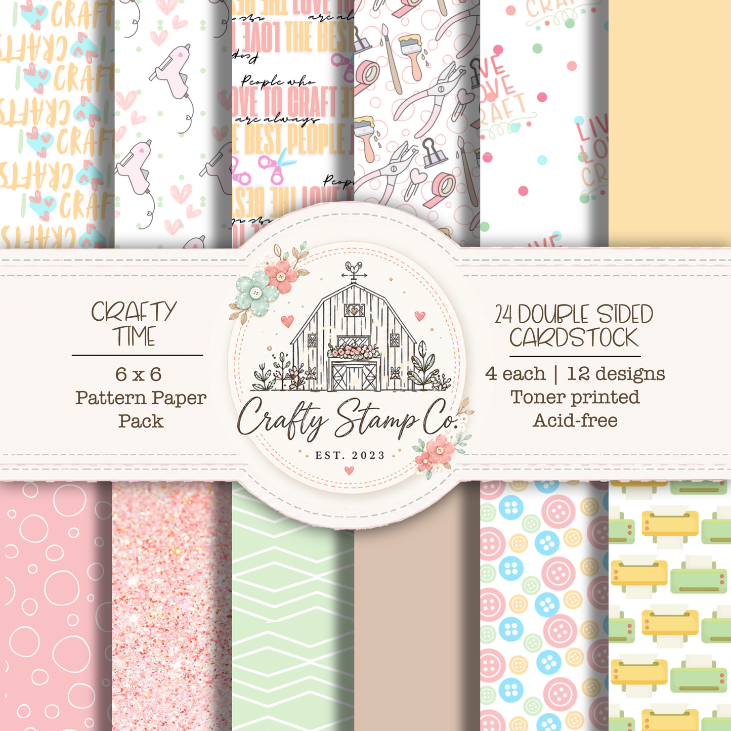 Crafty Time 6x6 Pattern Paper