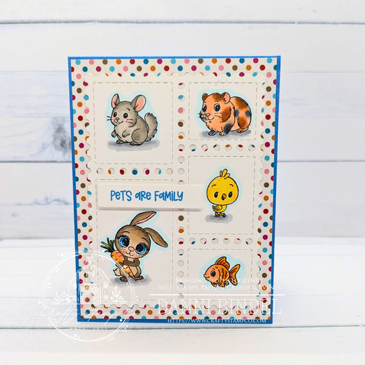 Pets are Family 4x6 Stamp Set