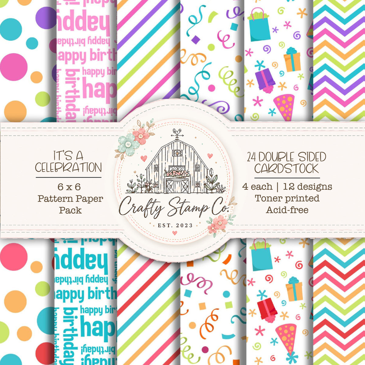 It's a Celebration 6x6 Pattern Paper Pack