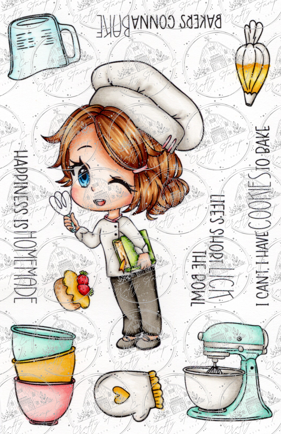 Patissier Meadow 4x6 Stamp Set