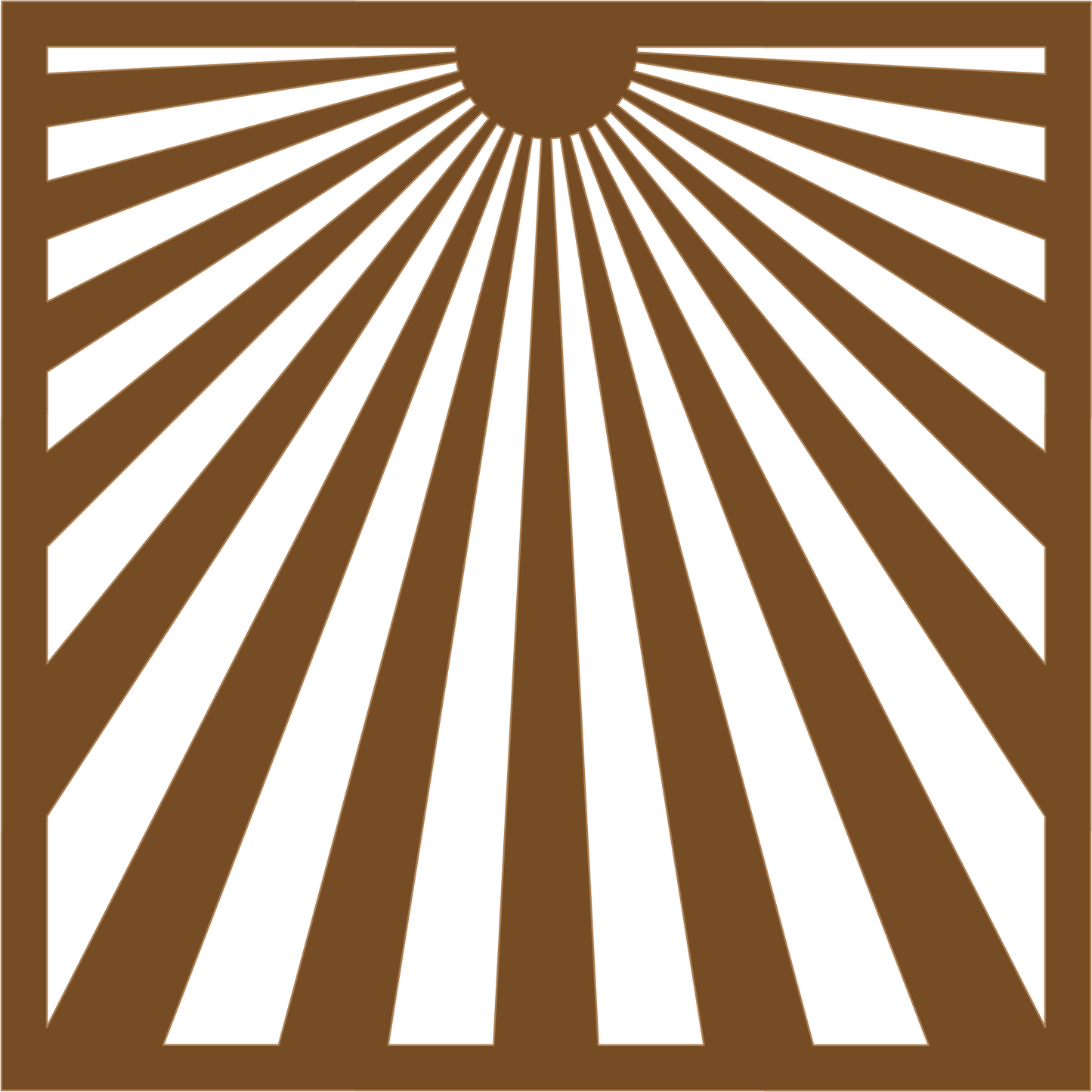 Rays of the Sun 6 x 6 - 2 Stencil Set