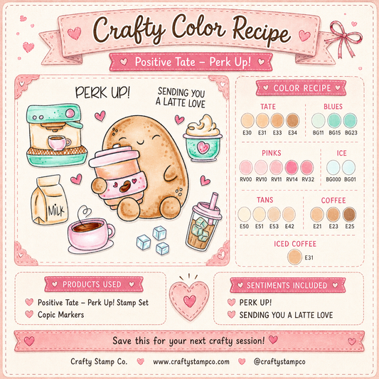 Positive Tate- Perk Up! Stamp Set