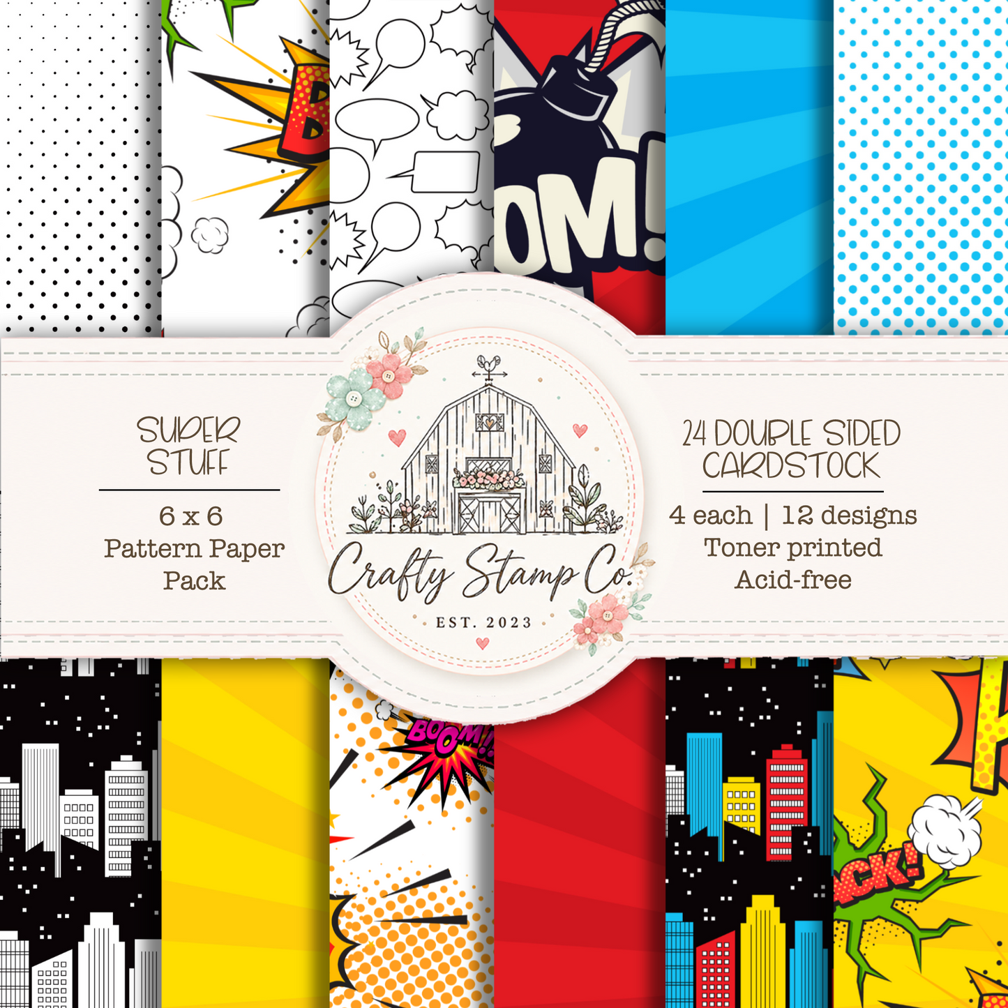 Super Stuff 6x6 Pattern Paper