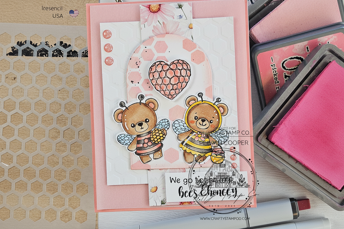 Think Pink: A Sweet Bee Card with a Soft Honey Twist