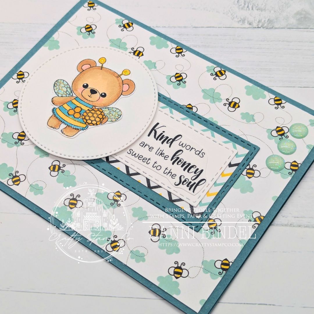 Sweet as Honey: A Soft and Simple Bee Card by Danni