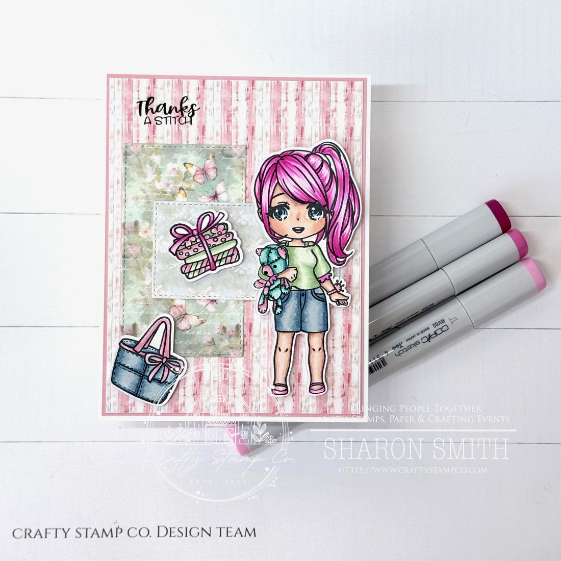Soft Stitches & Sweet Details: A Handmade Card Tutorial by Sharon