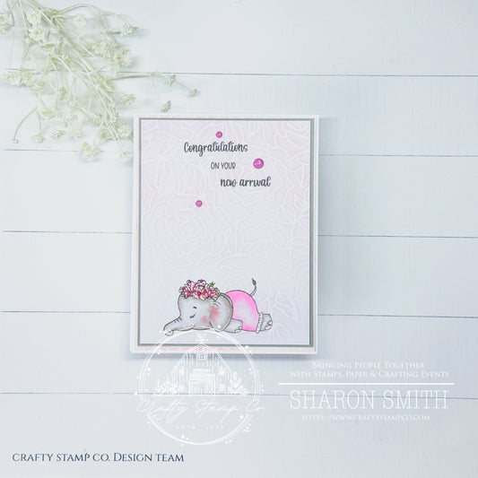 New Baby Card Idea with Sharon Smith | Crafty Stamp Co