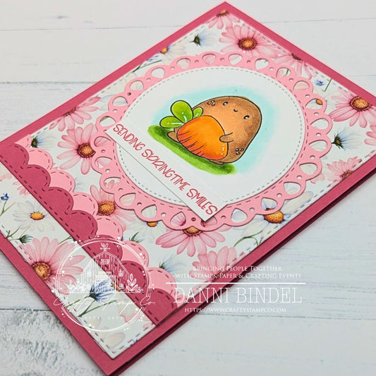 Sending Springtime Smiles with Positive Tate | Card by Danni Bindel