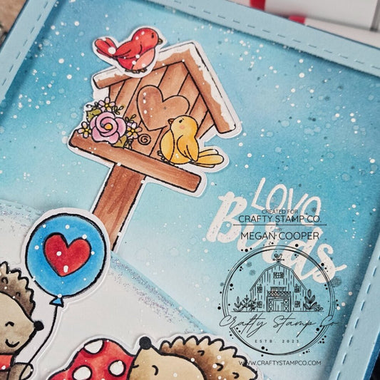 Love Birds in Winter | A Heartwarming Scene by Megan