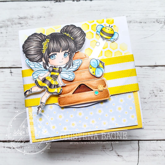 Buzzy Bee Meadow 4x6 Stamp Set