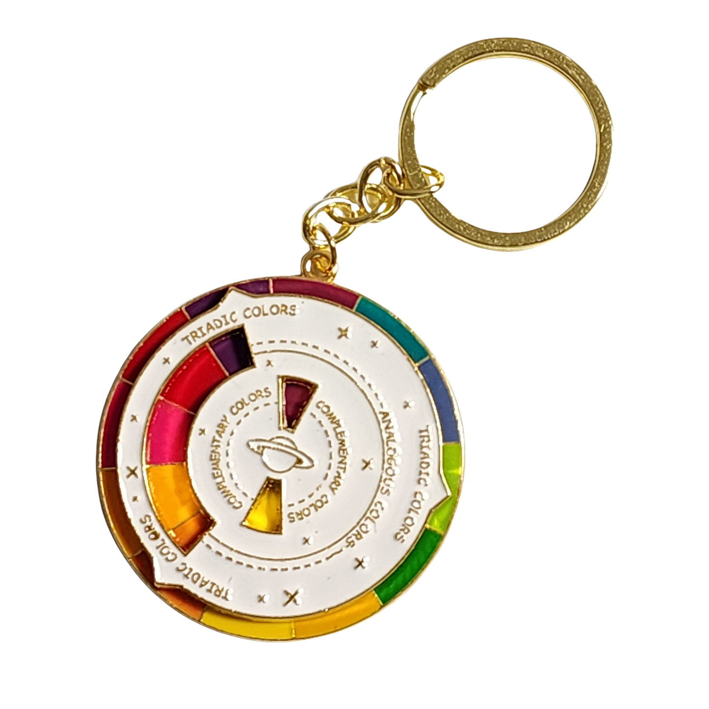 Spinning Color Wheel Keychain
