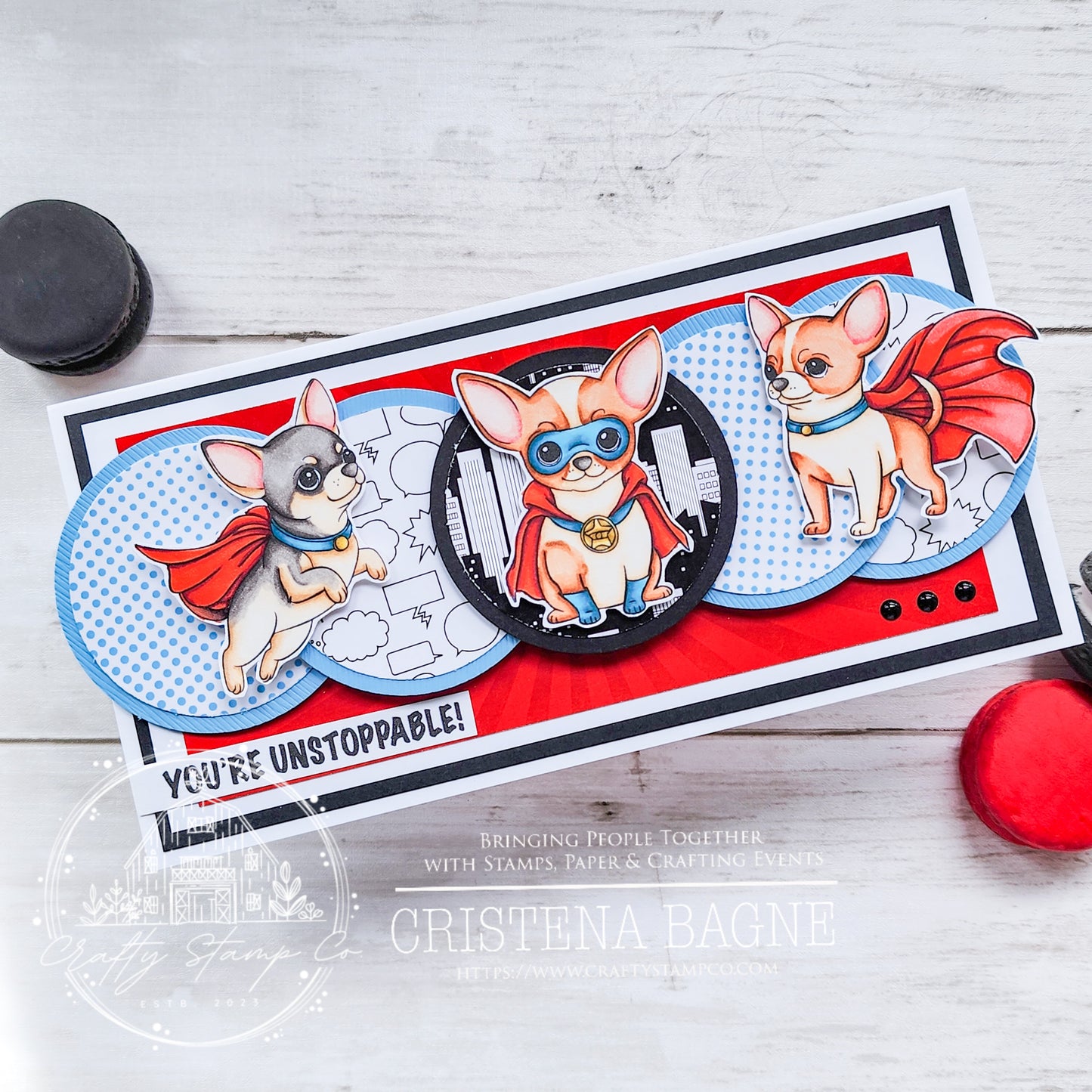 Wonder Dog Gracie 4x6 Stamp Set