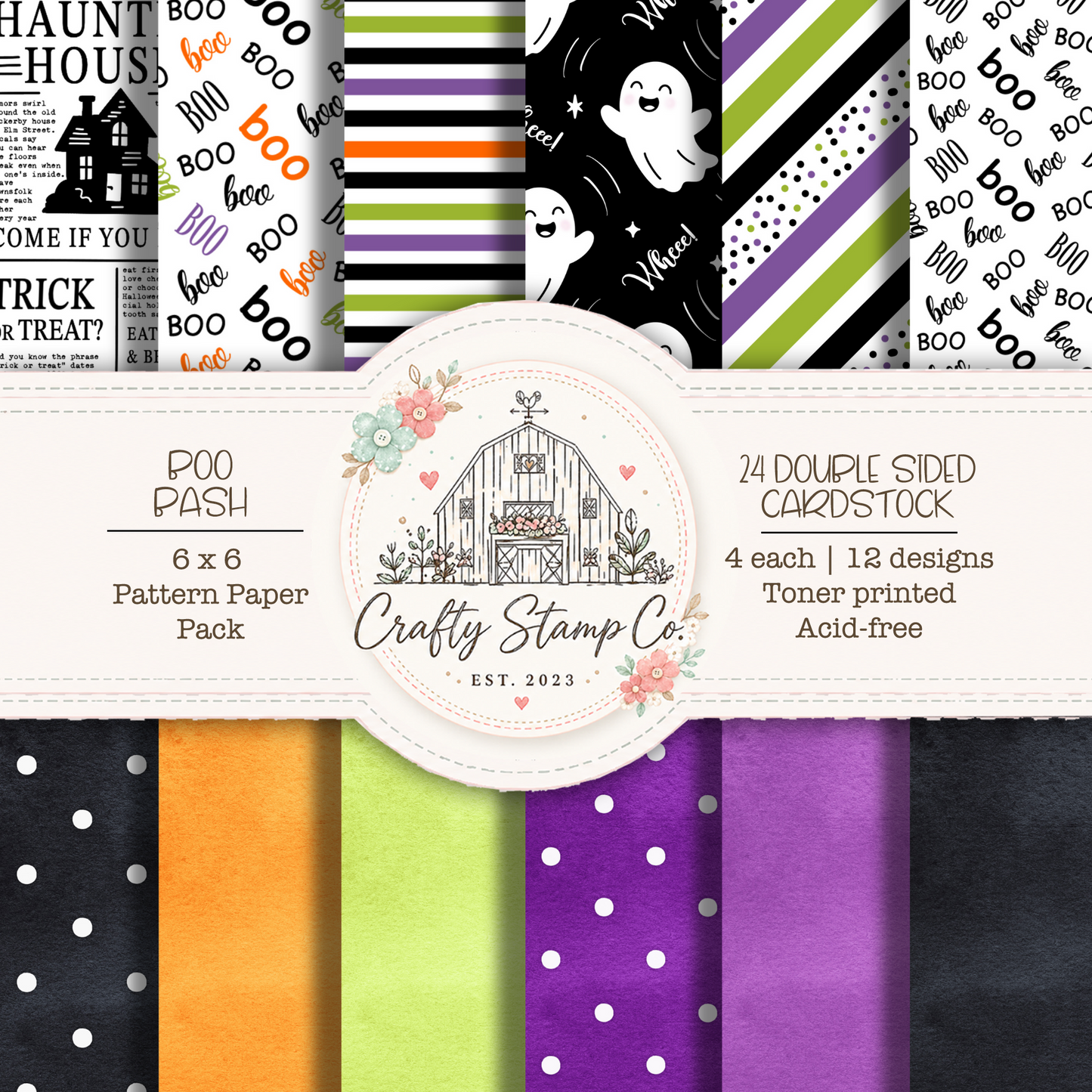 Boo Bash 6x6 Pattern Paper
