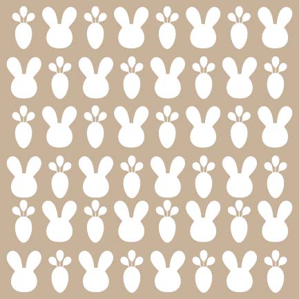 Bunny Treats 6x6 Stencil