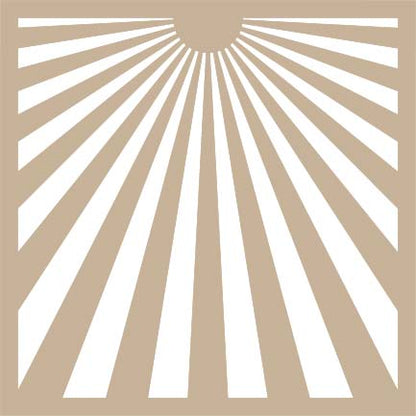 Rays of the Sun 6 x 6 - 2 Stencil Set