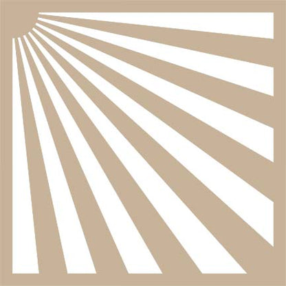 Rays of the Sun 6 x 6 - 2 Stencil Set