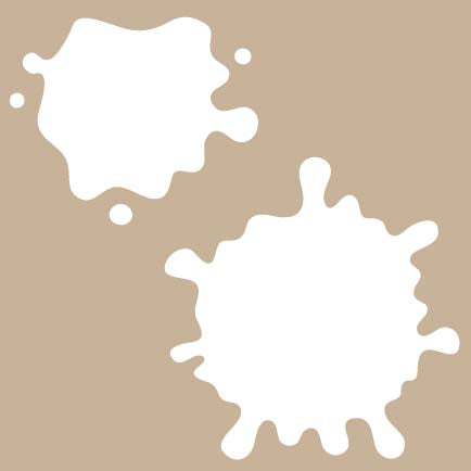Ink Splats No. 1 - 6 x 6 - 2 Stencil Set