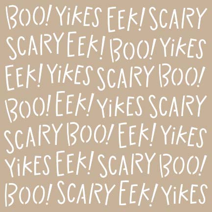 Yikes & Frights 6x6 Stencil