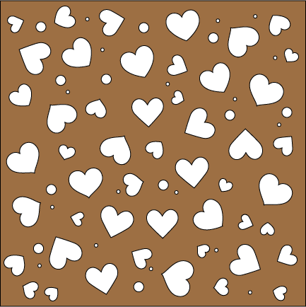 All My Love 6x6 Stencil