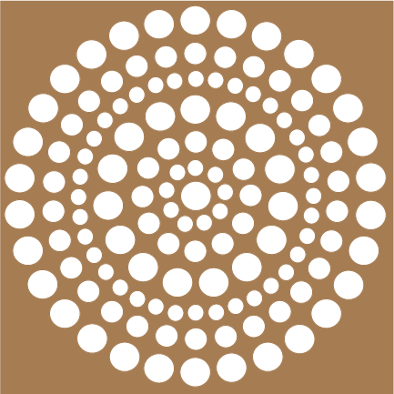 Bubble Color Wheel 6x6 Stencil