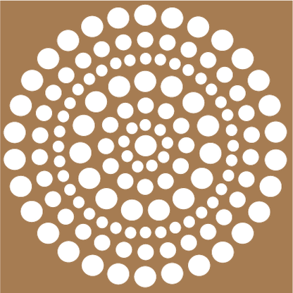 Bubble Color Wheel 6x6 Stencil