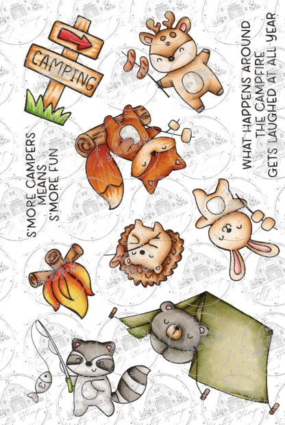Campfire Critters 4x6 Stamp Set