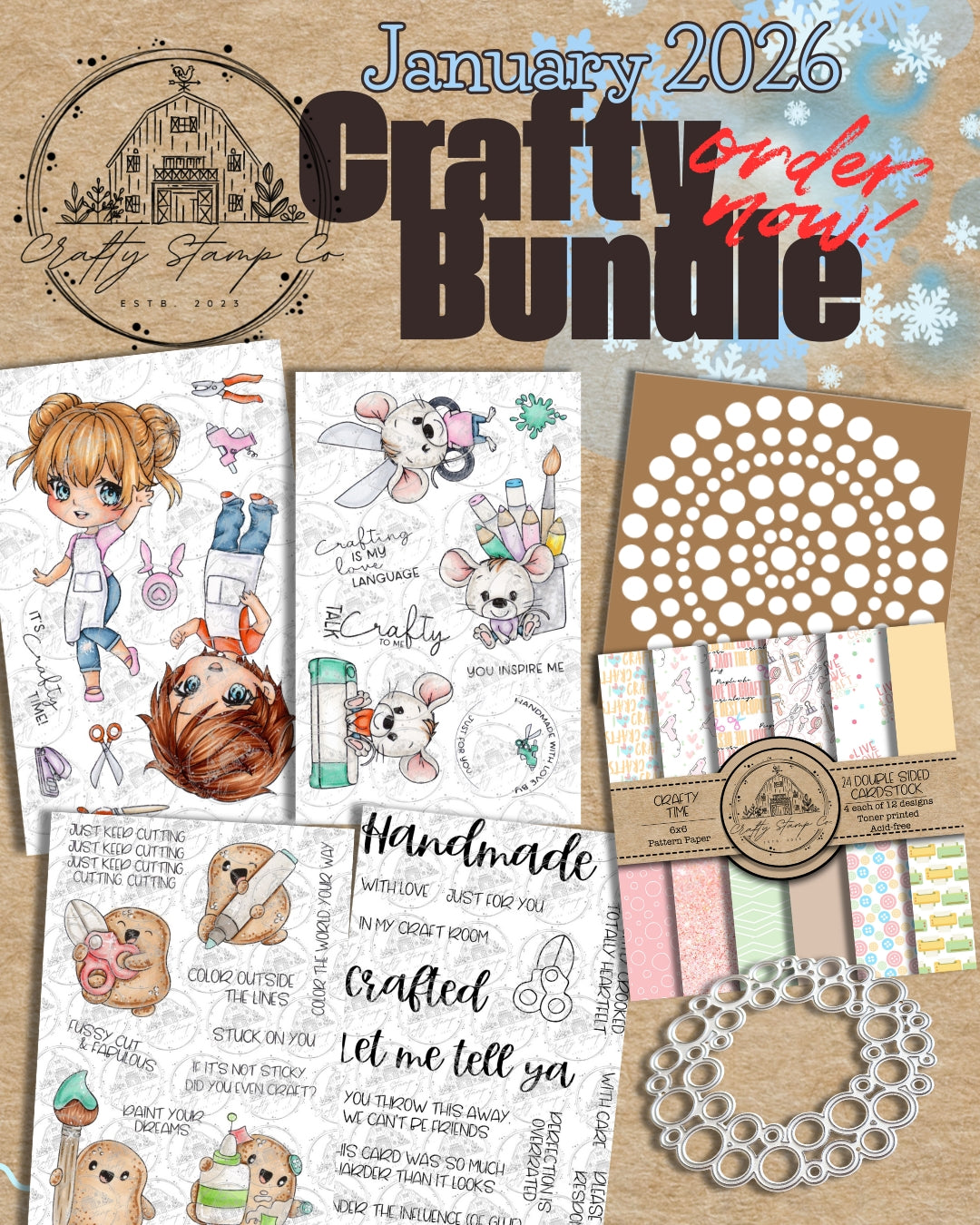 January 2026 Crafty Bundle (15% Off Pre-Order)