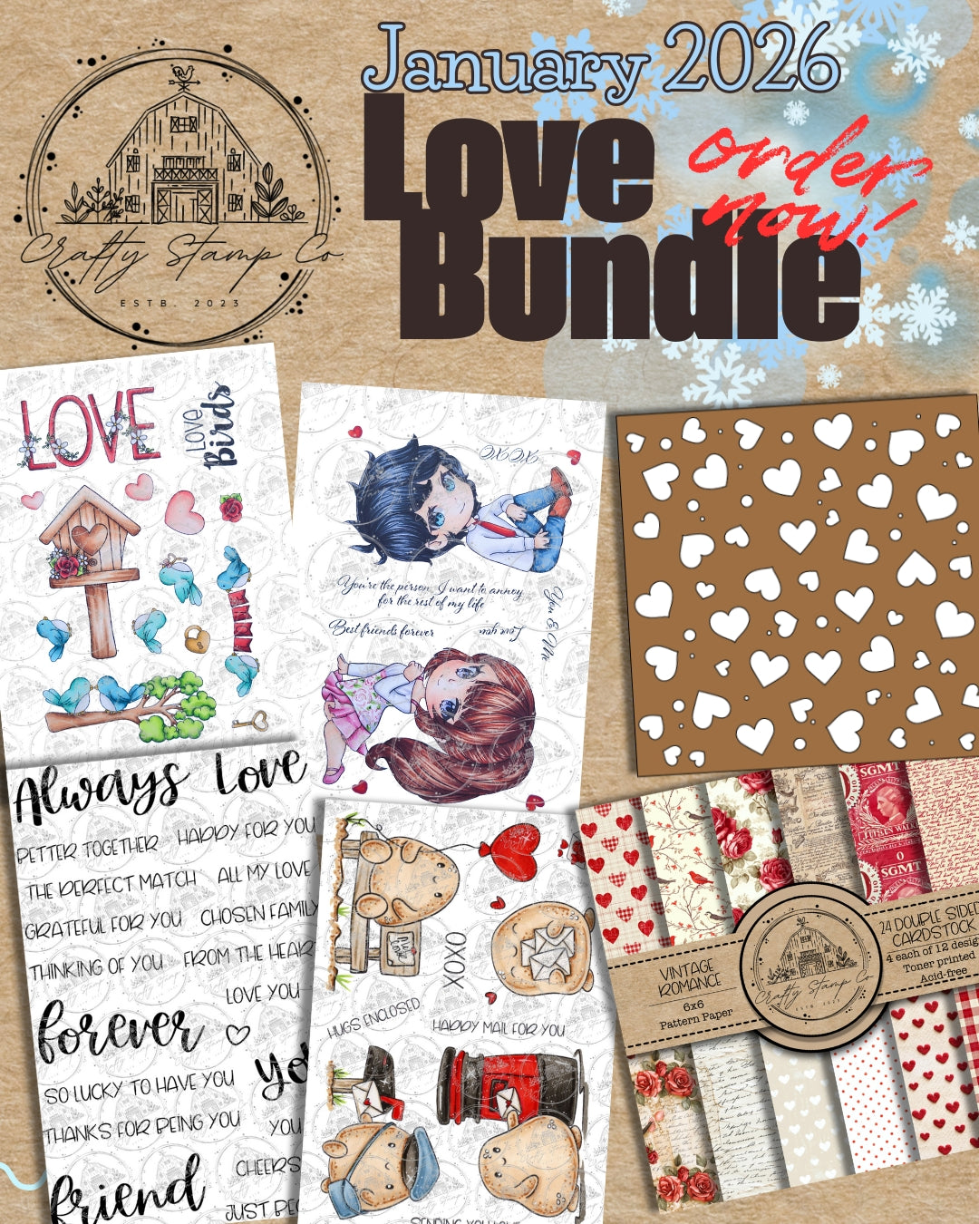 January 2026 Love Bundle (15% Off Pre-Order)