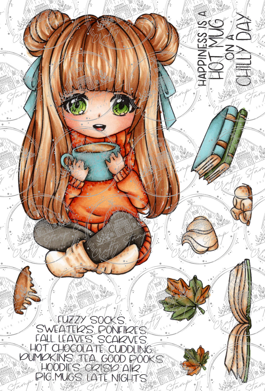 Fall Weather Meadow 4x6 Stamp Set