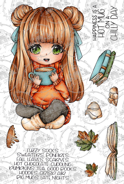 Fall Weather Meadow 4x6 Stamp Set
