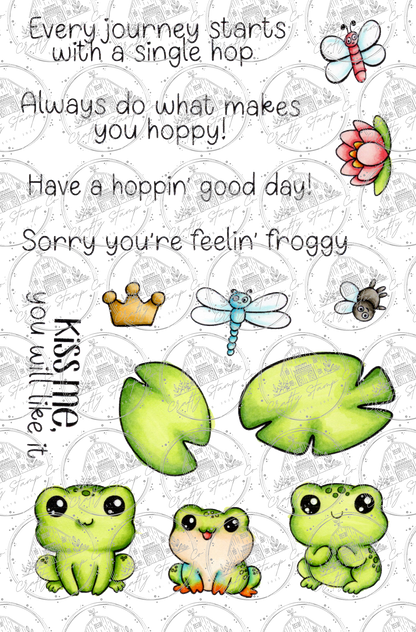 Froggy Quotes 4x6 Stamp Set