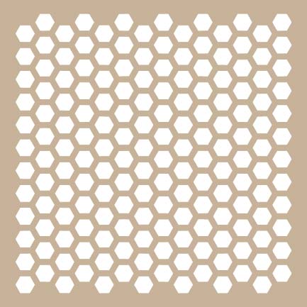 Honeycomb 6x6 Stencil