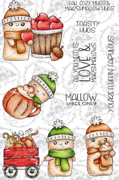 Mallow Marsha - It's Fall 4x6 Stamp Set