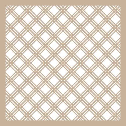 More Tartan 6x6 Stencil