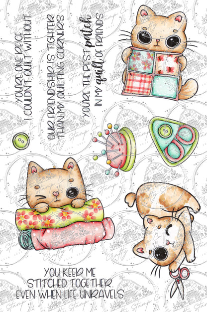 Stitched Whiskers 4x6 Stamp Set