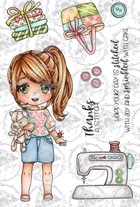 Stitched With Love Meadow 4x6 Stamp Set