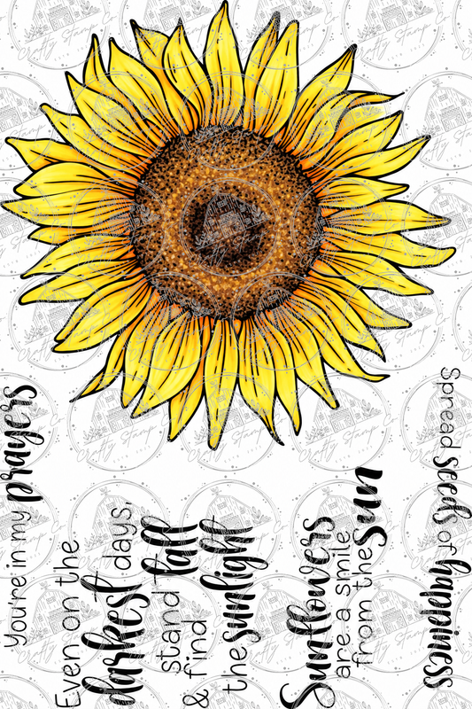Sweet Thoughts Sunflower 4x6 Stamp Set