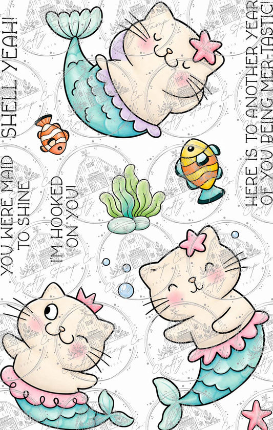 Whiskers of the Sea 4x6 Stamp Set